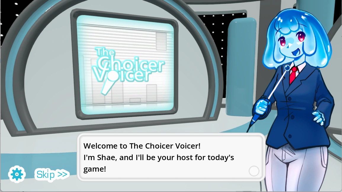 The Choicer Voicer game show studio