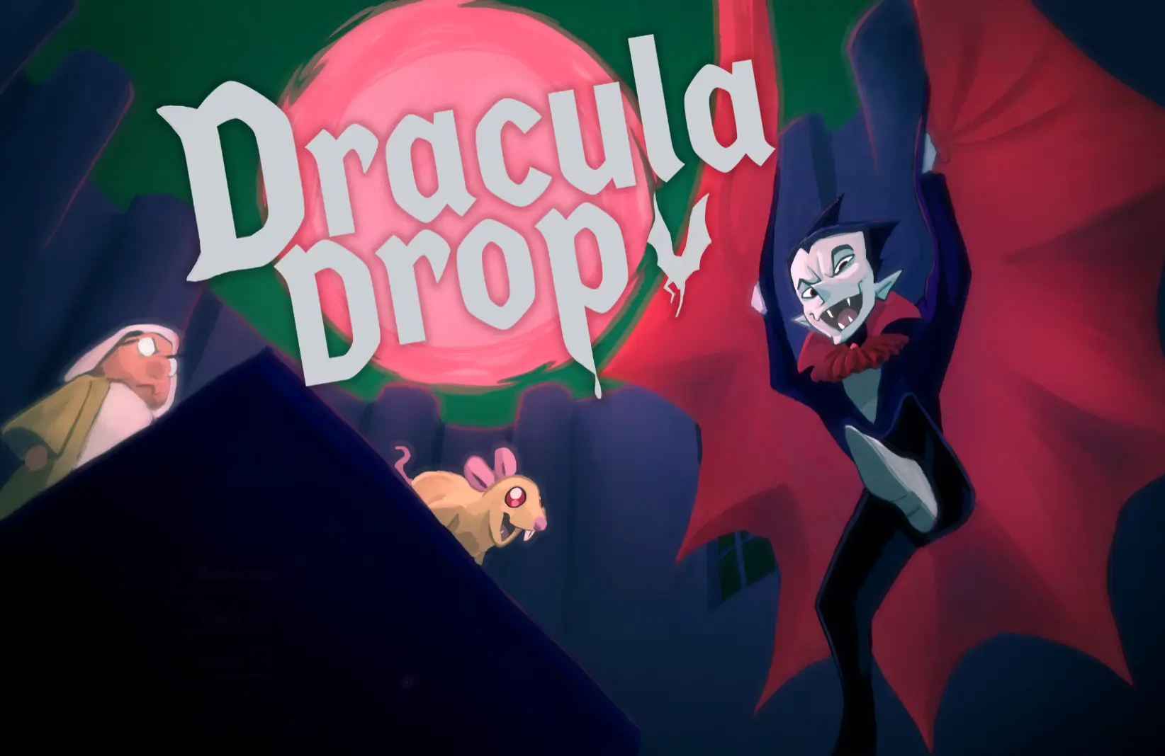 Dracula Drop vampire tower action game logo