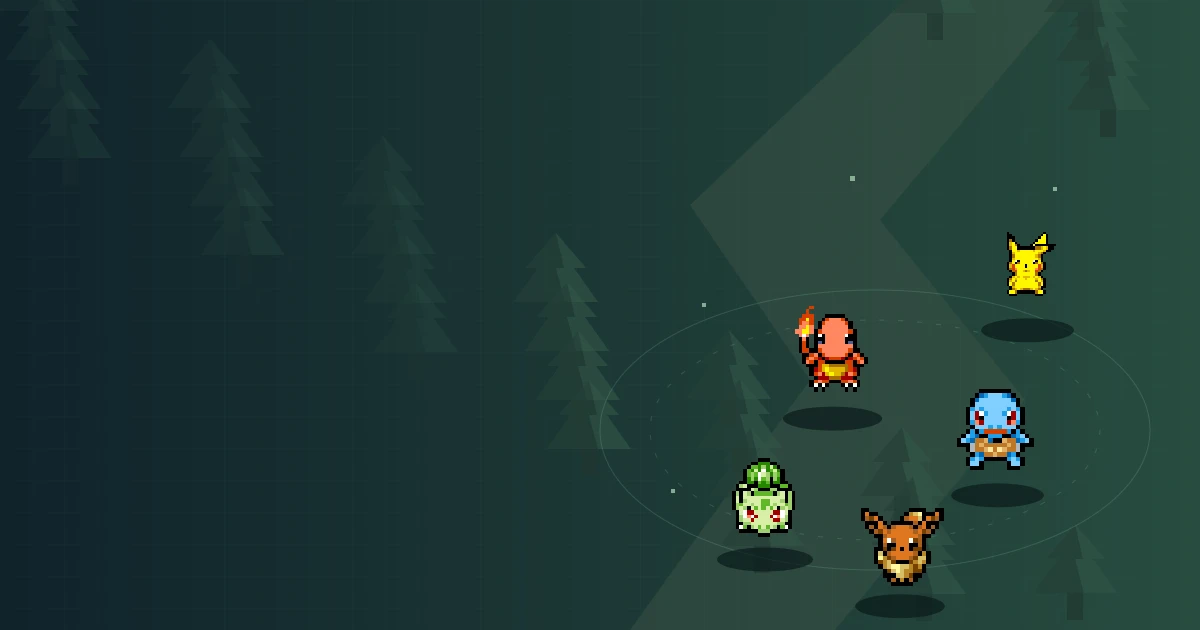 Pokemon Survivor illustrated forest cover