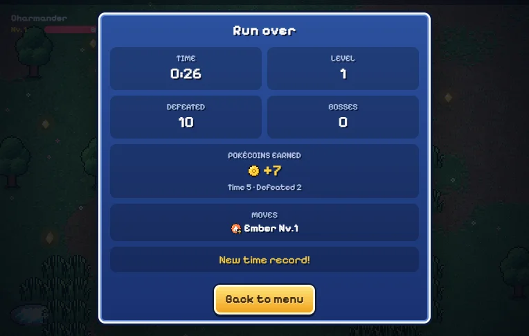 The run result interface used to review a completed attempt