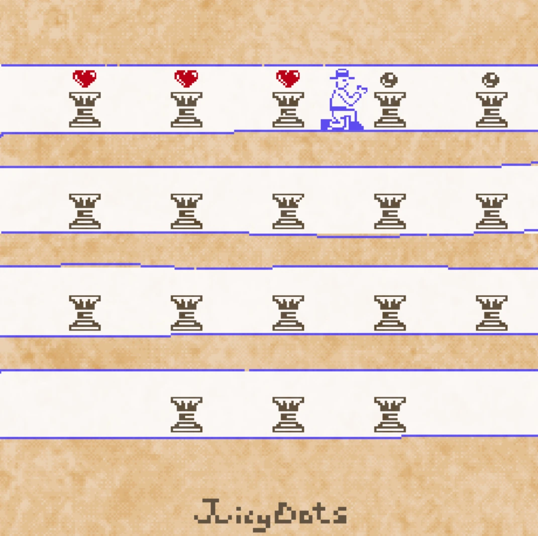 Temple of the Jackal level map showing completed chamber progress