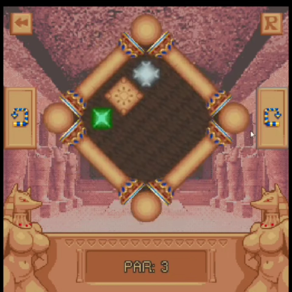 Temple of the Jackal Level 6 walkthrough board