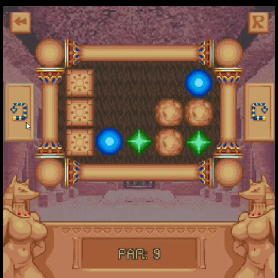 Temple of the Jackal Level 10 walkthrough board