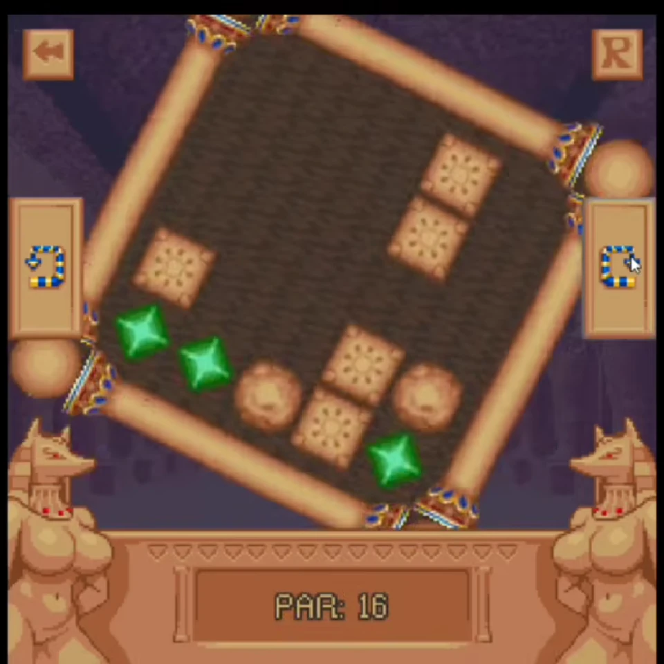 Temple of the Jackal Level 17 walkthrough board